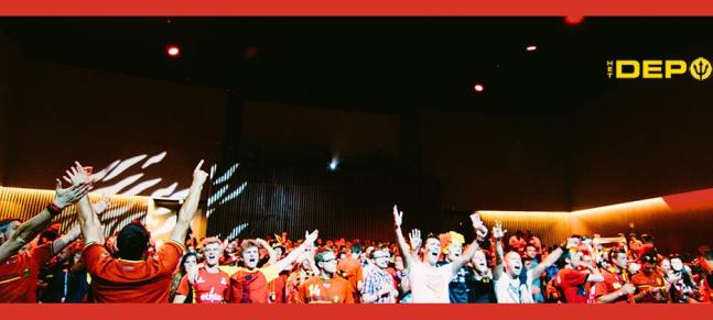WK Voetbal 2018 op groot scherm in Het Depot: Frankrijk - België